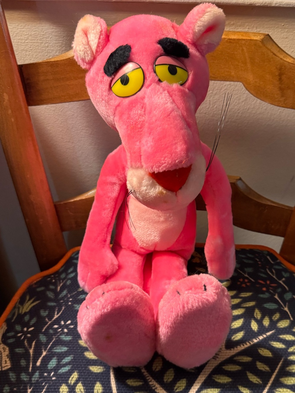 Pink panther vintage 1987 stuffed animal, like new